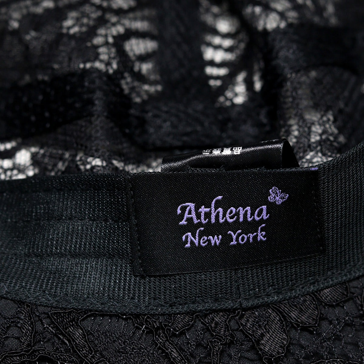 アシーナニューヨーク つば広ハット ブラック | Athena New York Annette