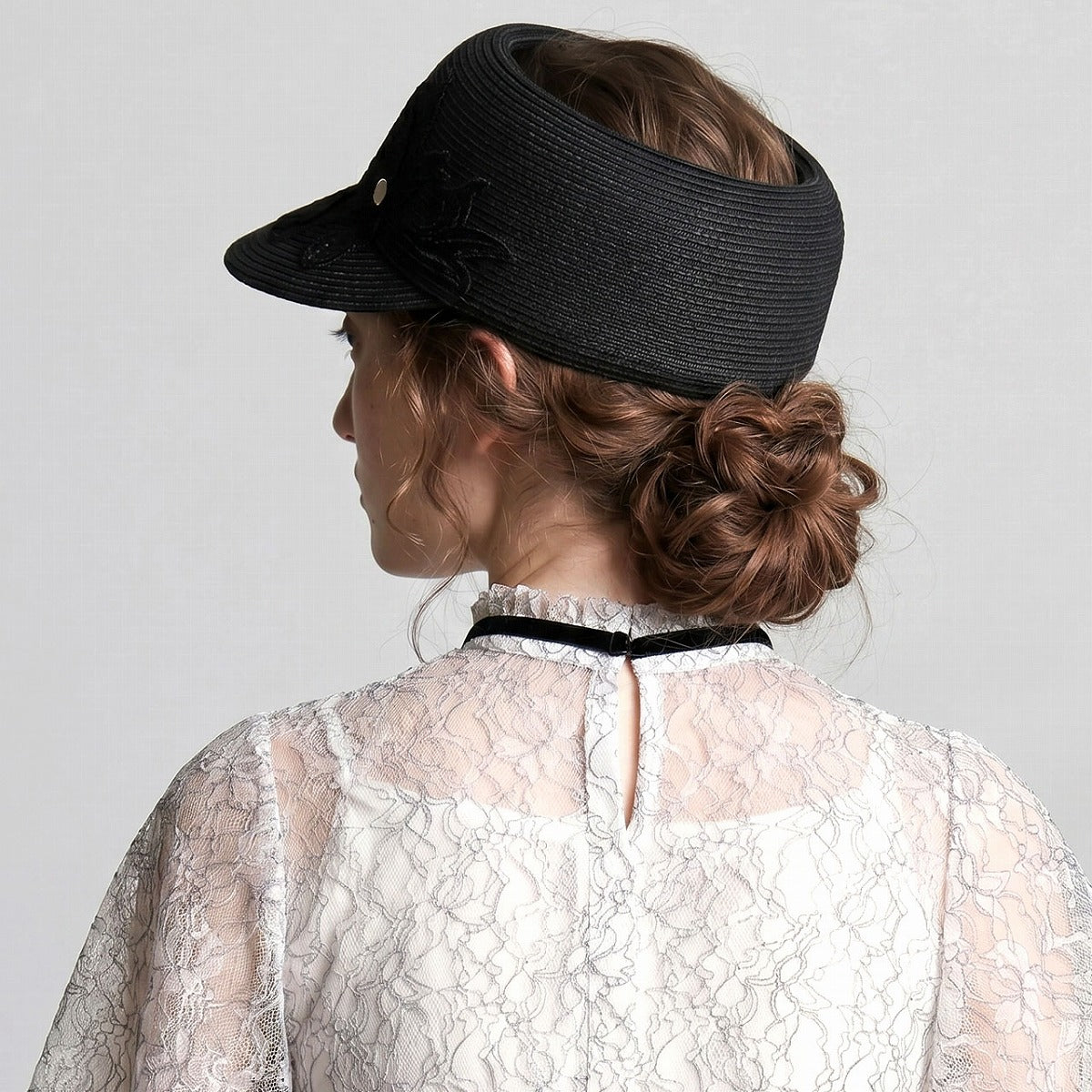 アシーナニューヨーク サンバイザー ブラック | Athena New York Amelia Visor