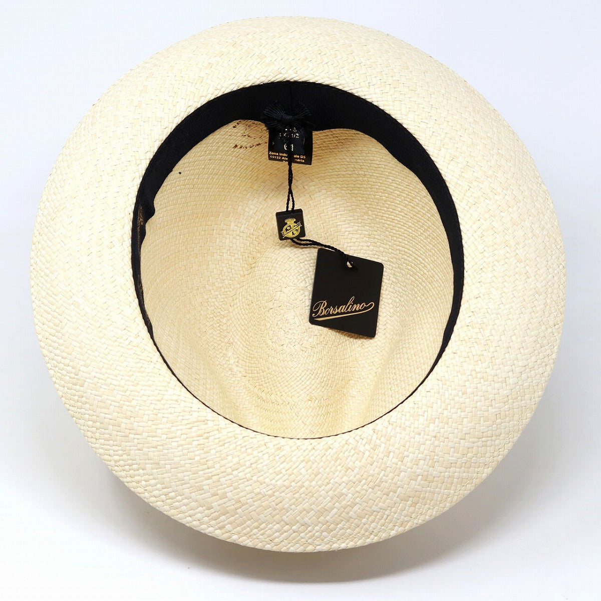 ボルサリーノ パナマハット ナチュラル×ブラック | Borsalino Quito