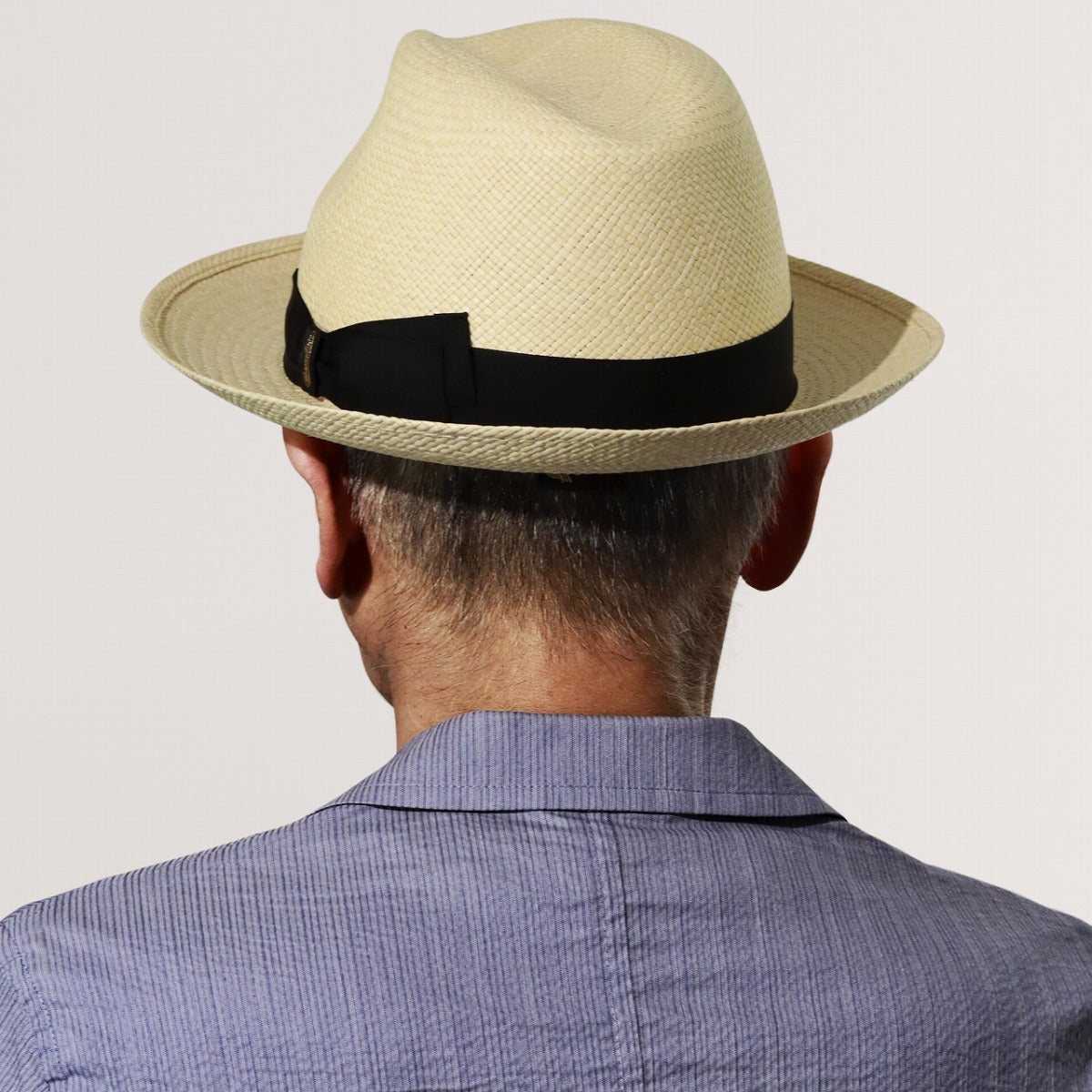 ボルサリーノ パナマハット ナチュラル×ブラック | Borsalino Quito