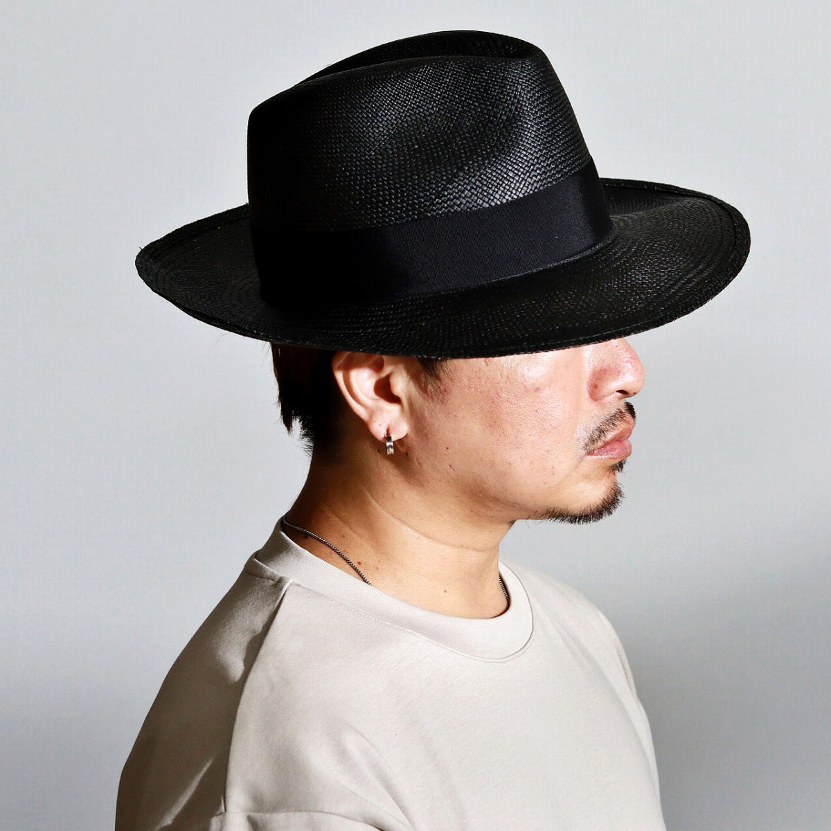 ボルサリーノ パナマハット ブラック | Borsalino Quito