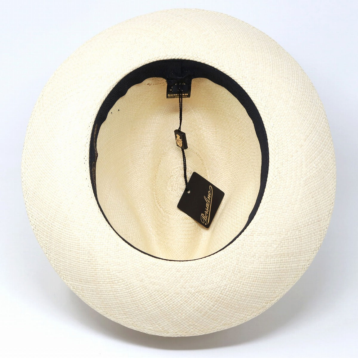ボルサリーノ パナマハット ナチュラル×ブラック | Borsalino Quito