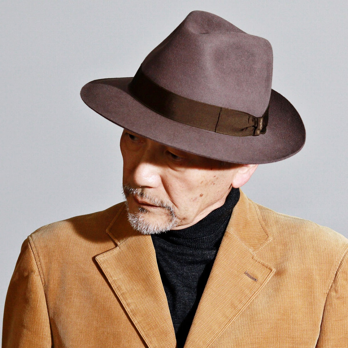ボルサリーノ フェルトハット ブラウン | Borsalino Federico Feltro Alessandria Rasato