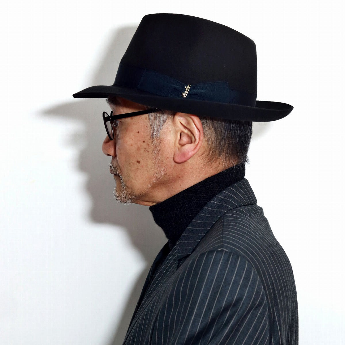 ボルサリーノ フェルトハット チャコール | Borsalino Shaved-felt Hat