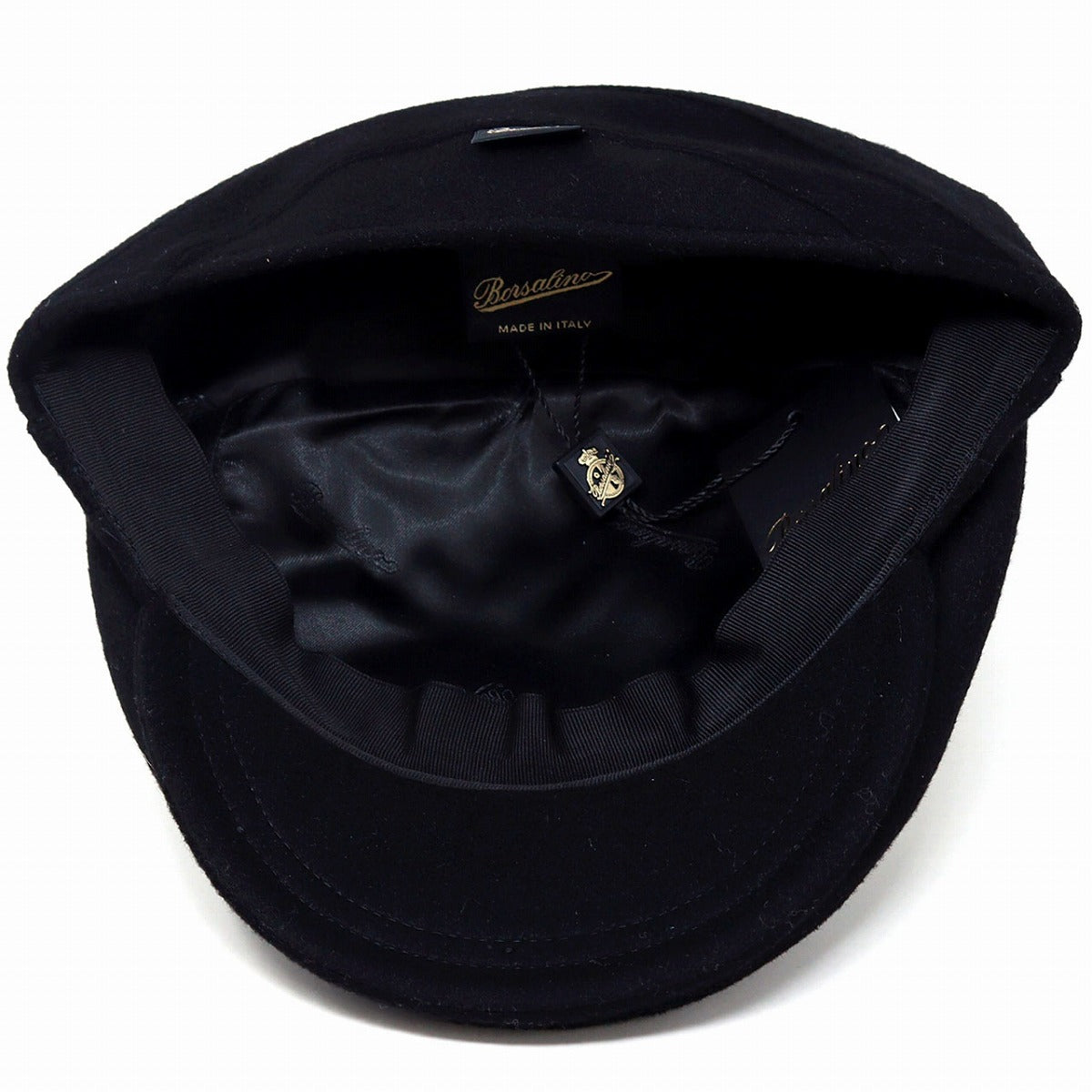 ボルサリーノ ハンチング ブラック | Borsalino Vincenzo Soft Flat Cap