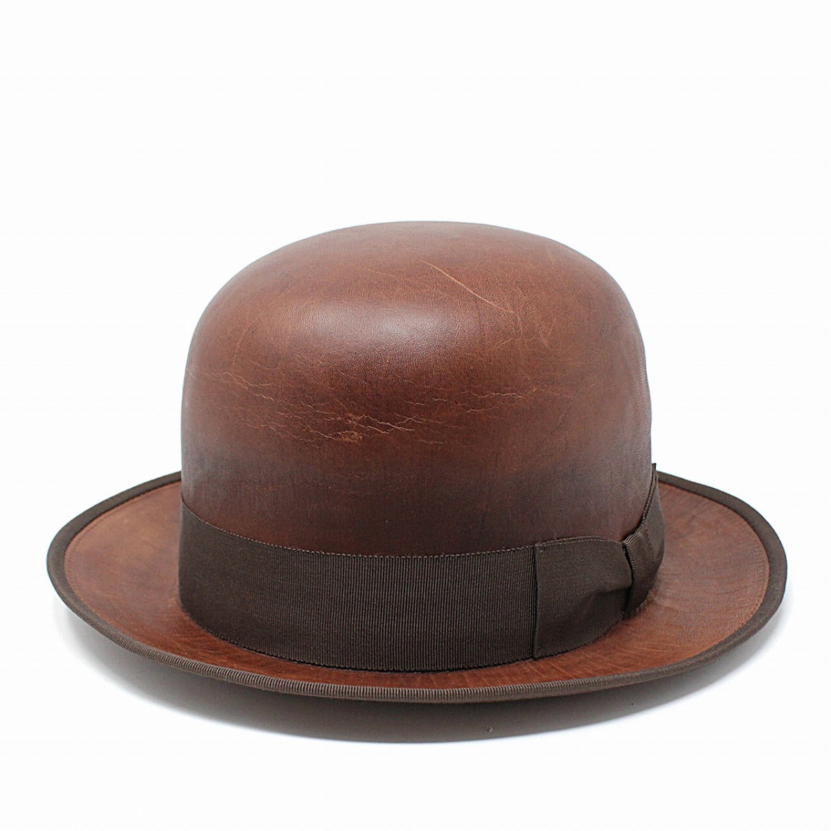 ザ ファクトリー メイド ボーラーハット ブラウン | THE FACTORY MADE LEATHER DERBY