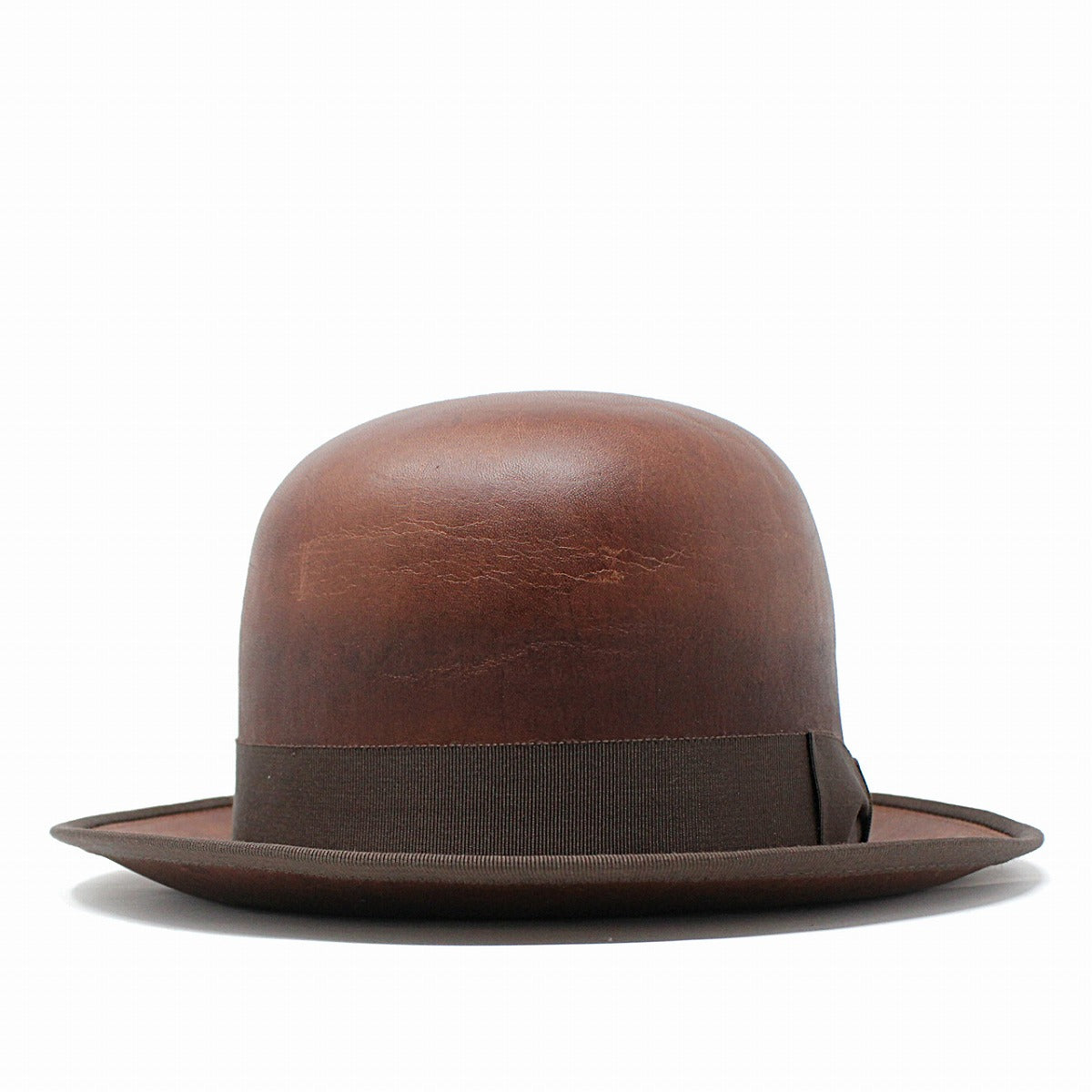 ザ ファクトリー メイド ボーラーハット ブラウン | THE FACTORY MADE LEATHER DERBY