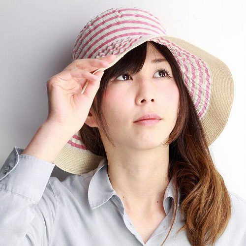 グレヴィ つば広ハット レッド | GREVI Wide Brim Hat