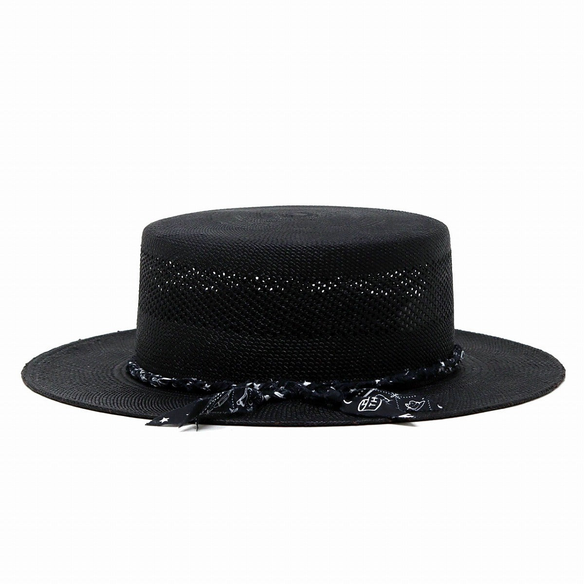 ステットソン カンカン帽 ブラック | STETSON Bandana Ribbon Boater