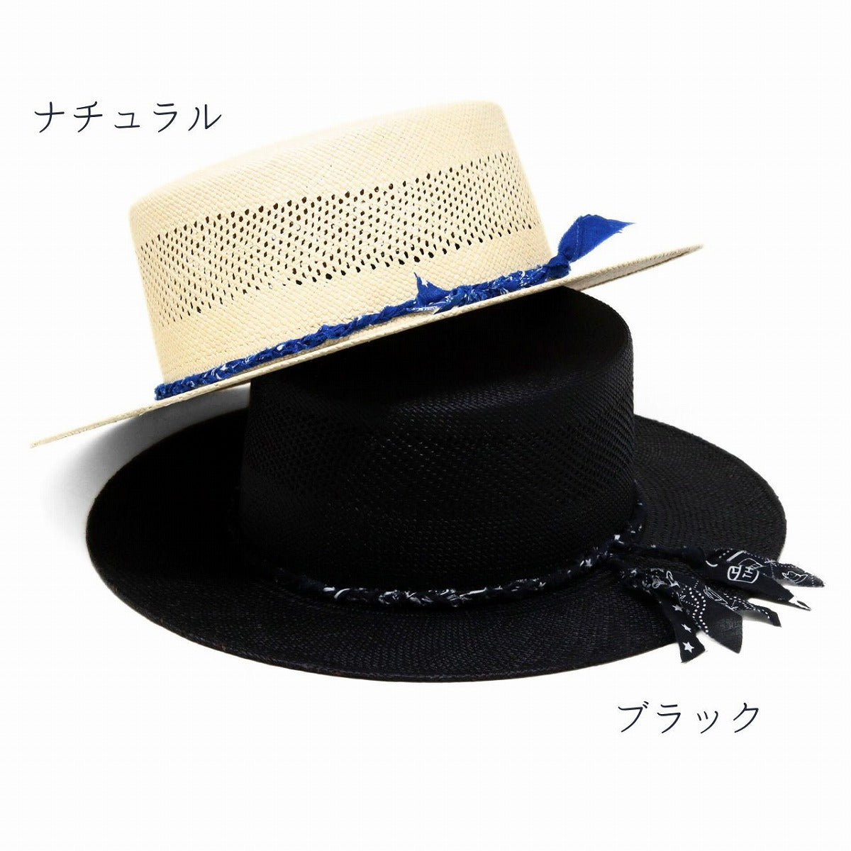 ステットソン カンカン帽 ナチュラル | STETSON Bandana Ribbon Boater