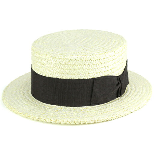 テシ カンカン帽 ブラック | TESI Boater Hat