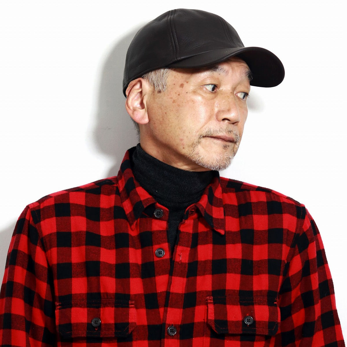 ウィゲーン キャップ ブラック | WIGENS Leather Cap