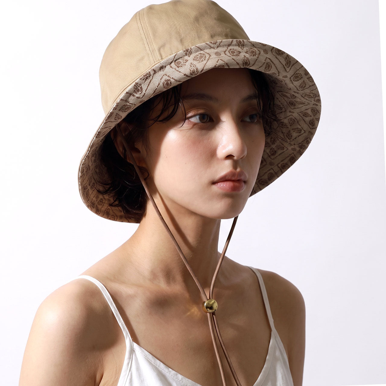 ヘレンカミンスキー つば広ハット キャメル | HELEN KAMINSKI Maelle
