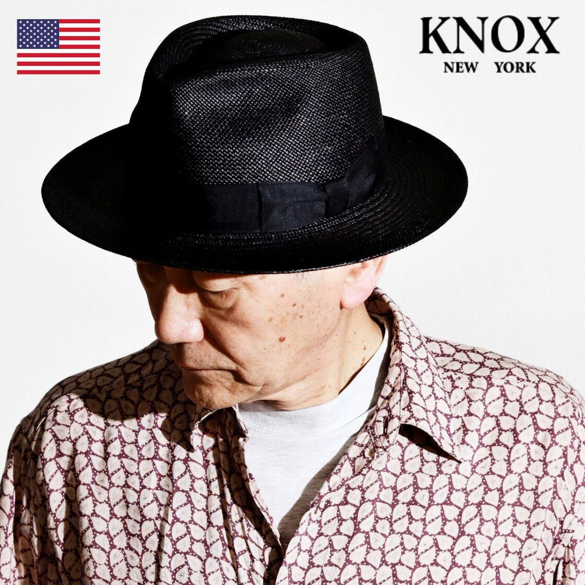 ノックス パナマハット ブラック | KNOX Panama Hat