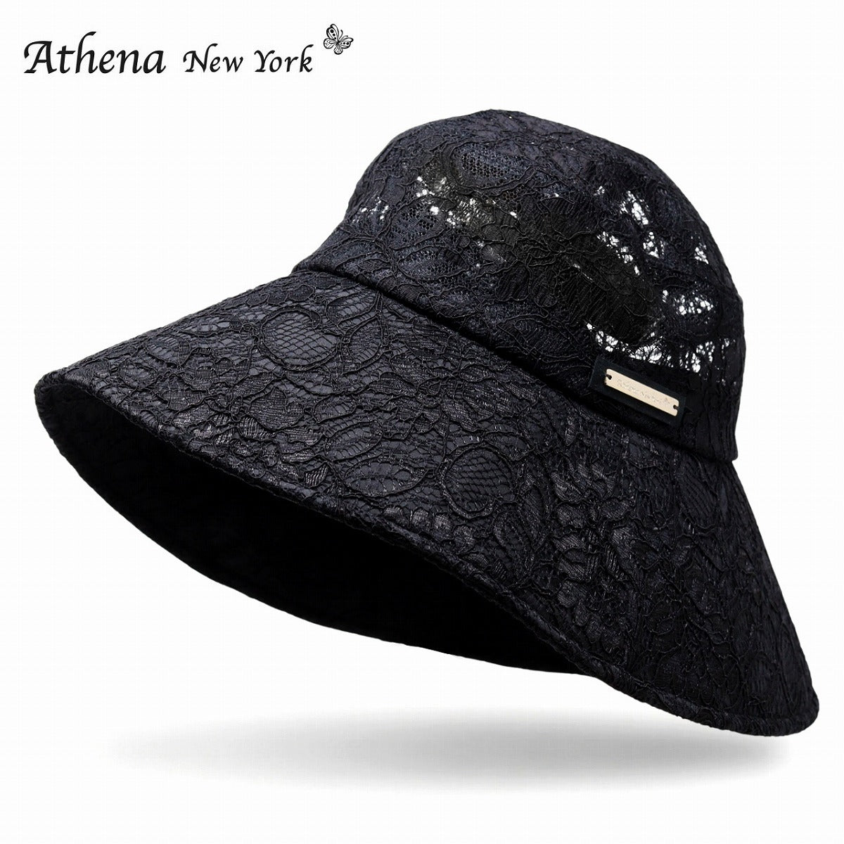 アシーナニューヨーク つば広ハット ブラック | Athena New York Annette