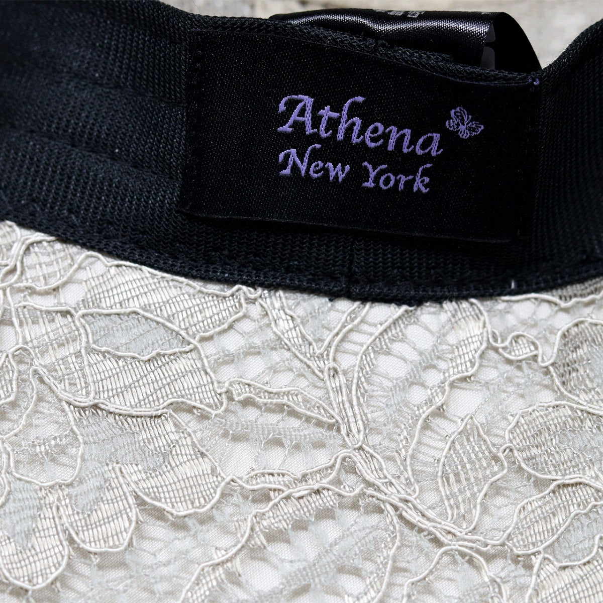 アシーナニューヨーク つば広ハット グレージュ | Athena New York Annette