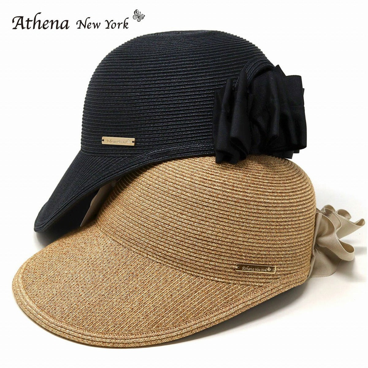 アシーナニューヨーク キャップ タン×スカイグレー | Athena New York Naomi