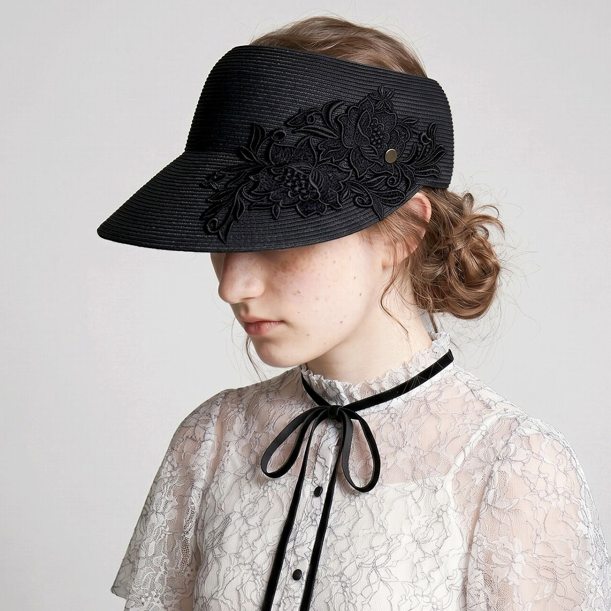 アシーナニューヨーク サンバイザー ブラック | Athena New York Amelia Visor