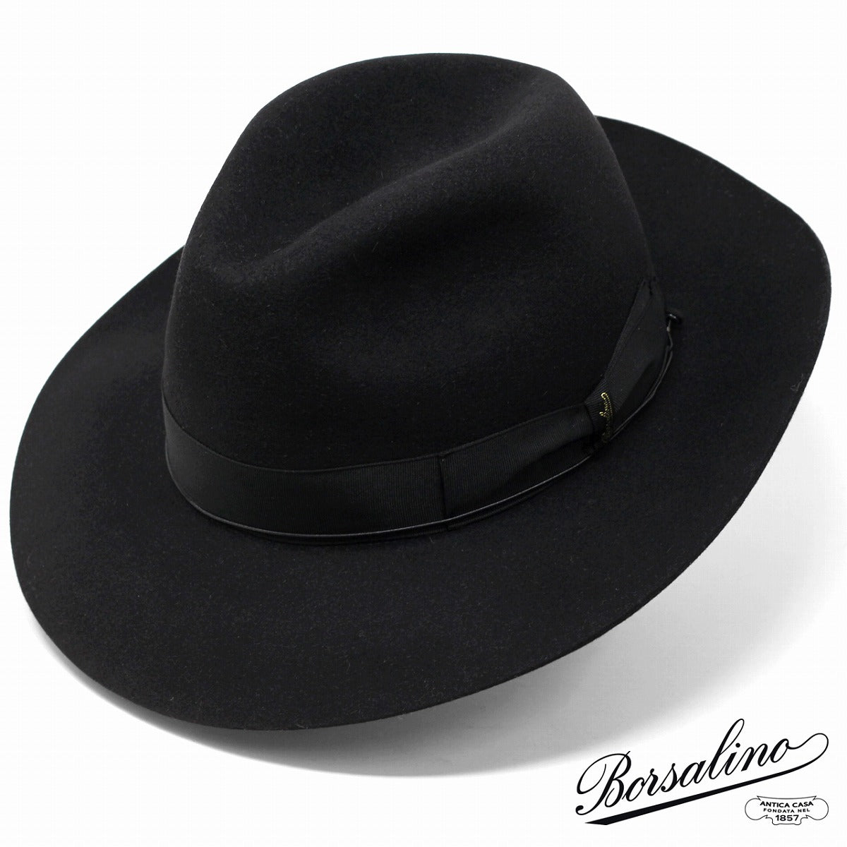 ボルサリーノ フェルトハット ブラック | Borsalino Folar