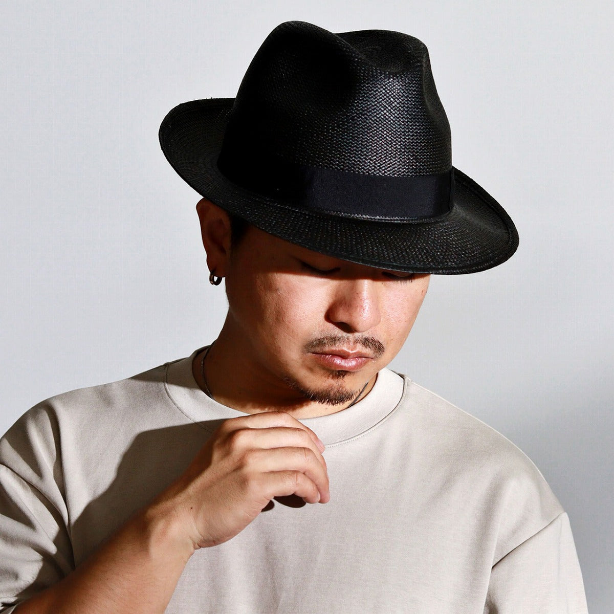 ボルサリーノ 中折れハット ブラック | Borsalino Federico