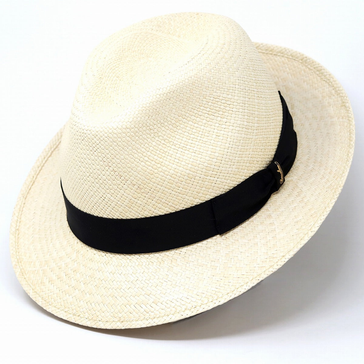 ボルサリーノ パナマハット ナチュラル×ブラック | Borsalino Quito