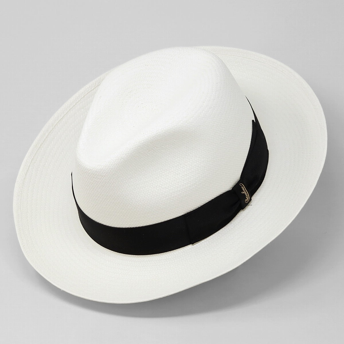 ボルサリーノ パナマハット ブリーチ×ブラック | Borsalino Amedeo