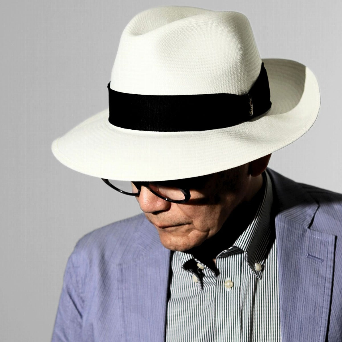 ボルサリーノ パナマハット ブリーチ×ブラック | Borsalino Amedeo