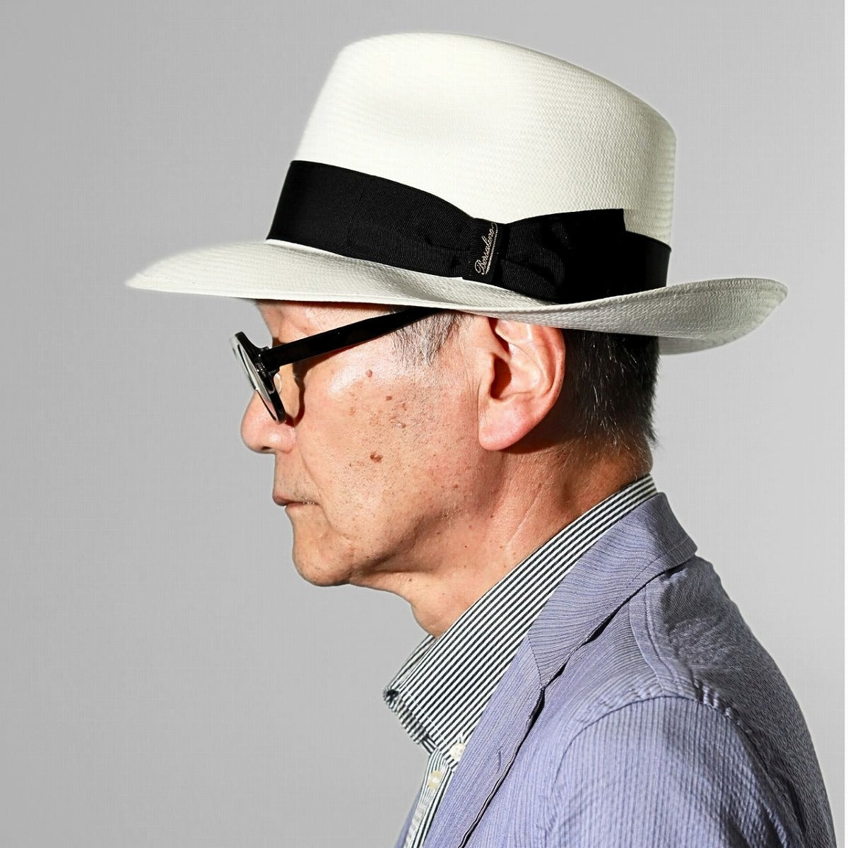 ボルサリーノ パナマハット ブリーチ×ブラック | Borsalino Amedeo