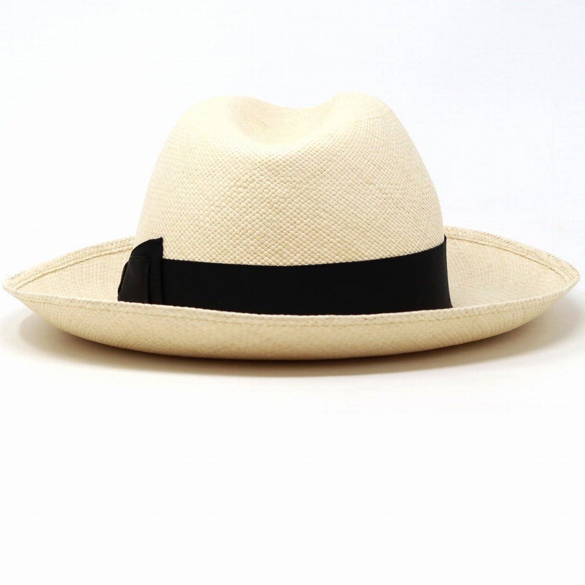 ボルサリーノ パナマハット ナチュラル×ブラック | Borsalino Quito