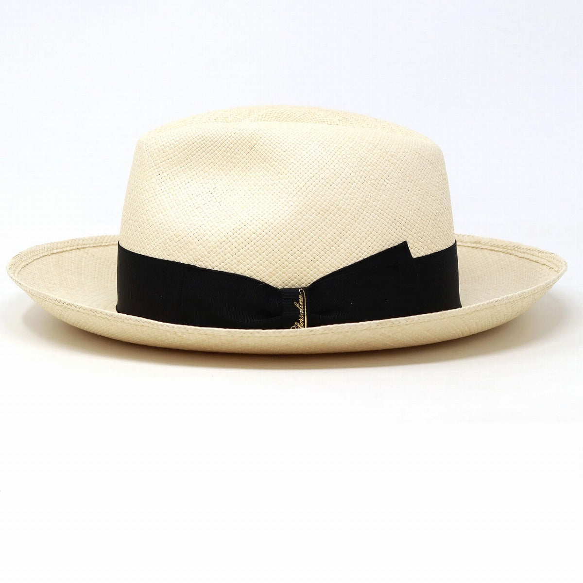 ボルサリーノ パナマハット ナチュラル×ブラック | Borsalino Quito