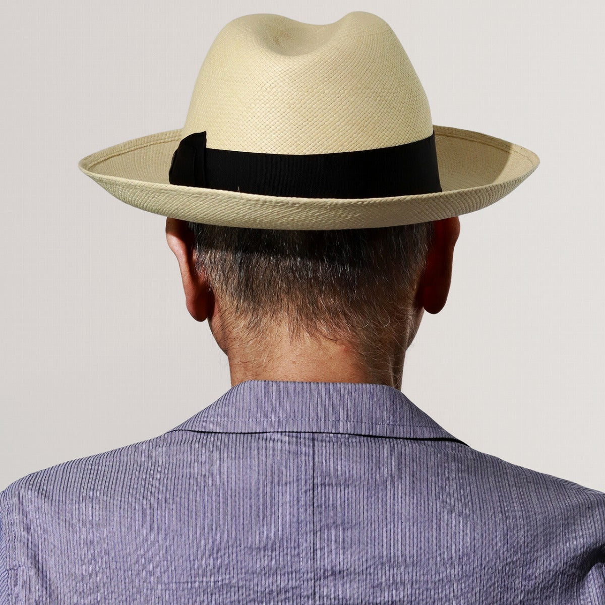 ボルサリーノ パナマハット ナチュラル×ブラック | Borsalino Quito