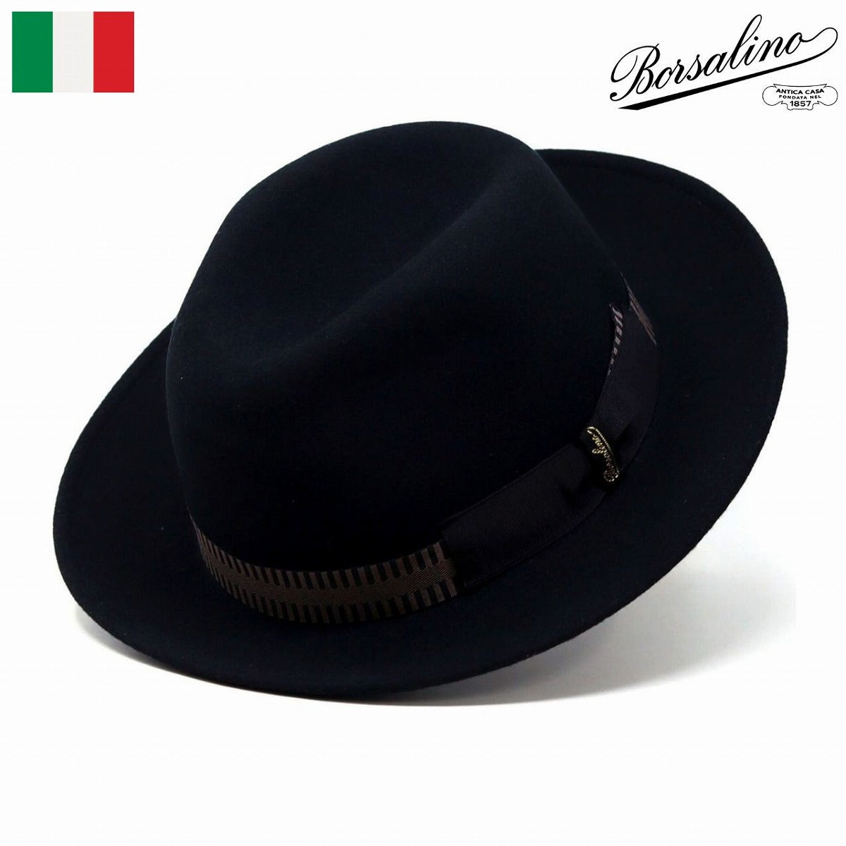 ボルサリーノ フェルトハット ブラック | Borsalino Ricky