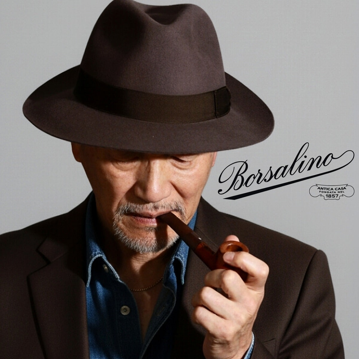 ボルサリーノ フェルトハット ブラウン | Borsalino Federico Feltro Alessandria Rasato