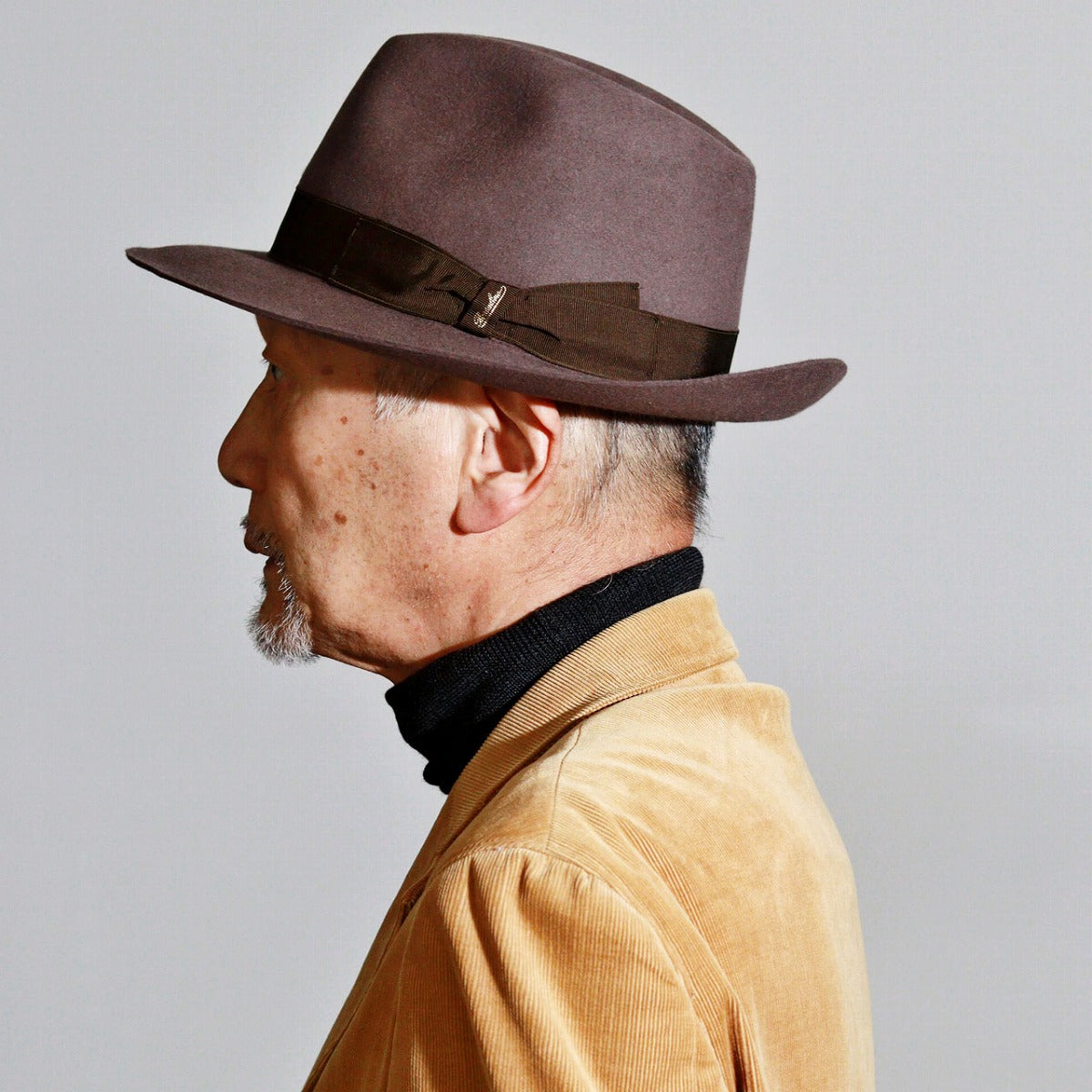 ボルサリーノ フェルトハット ブラウン | Borsalino Federico Feltro Alessandria Rasato