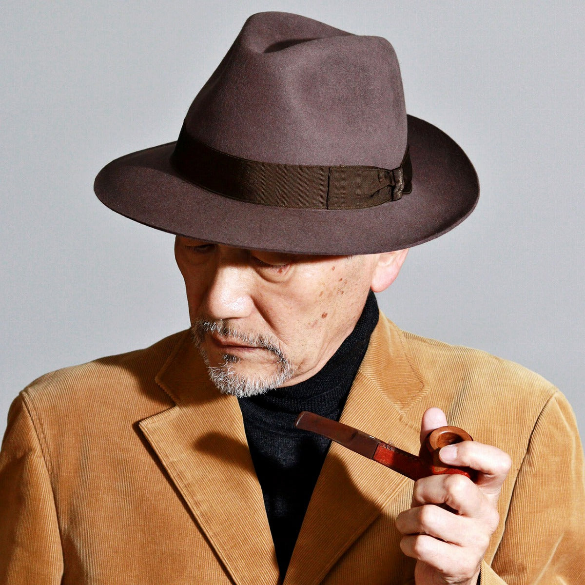 ボルサリーノ フェルトハット ブラウン | Borsalino Federico Feltro Alessandria Rasato