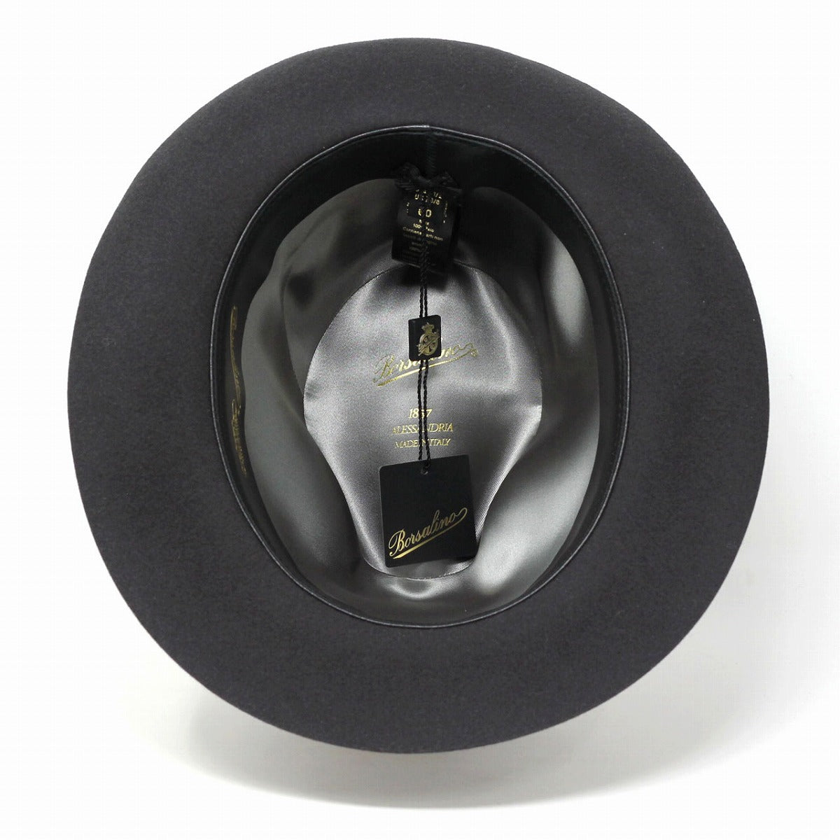 ボルサリーノ フェルトハット チャコール | Borsalino Shaved-felt Hat