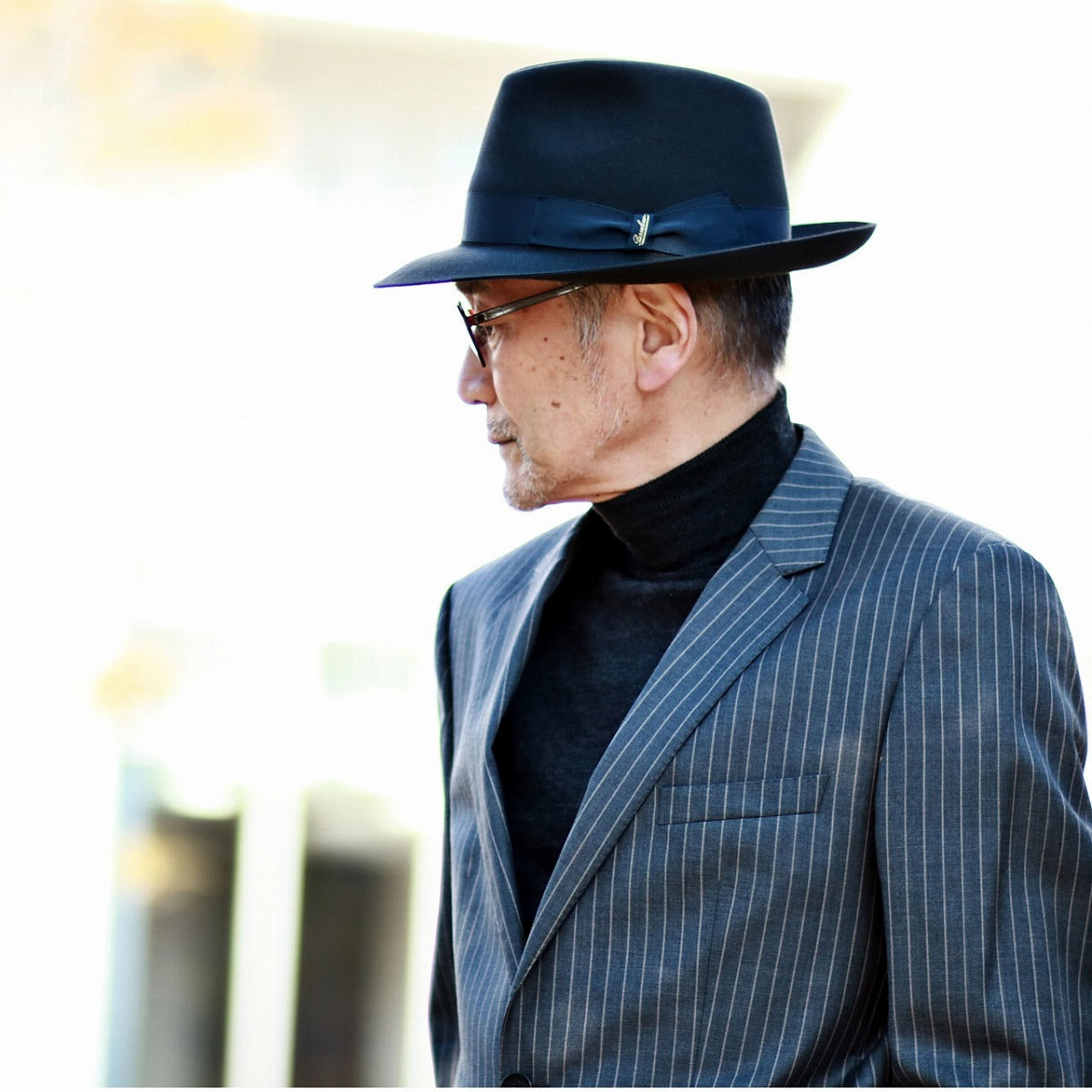 ボルサリーノ フェルトハット チャコール | Borsalino Shaved-felt Hat