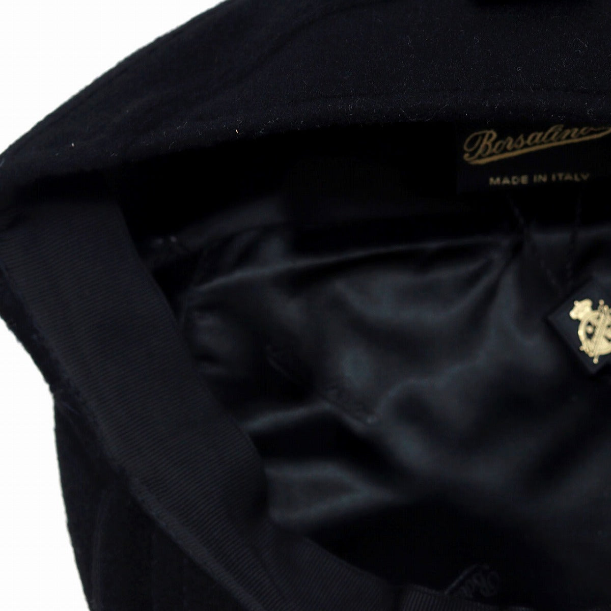 ボルサリーノ ハンチング ブラック | Borsalino Vincenzo Soft Flat Cap