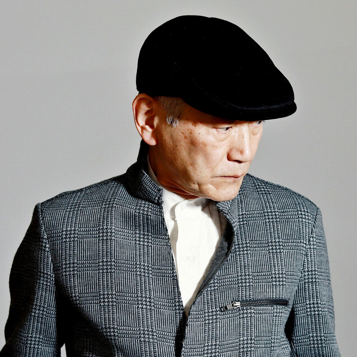 ボルサリーノ ハンチング ブラック | Borsalino Vincenzo Soft Flat Cap