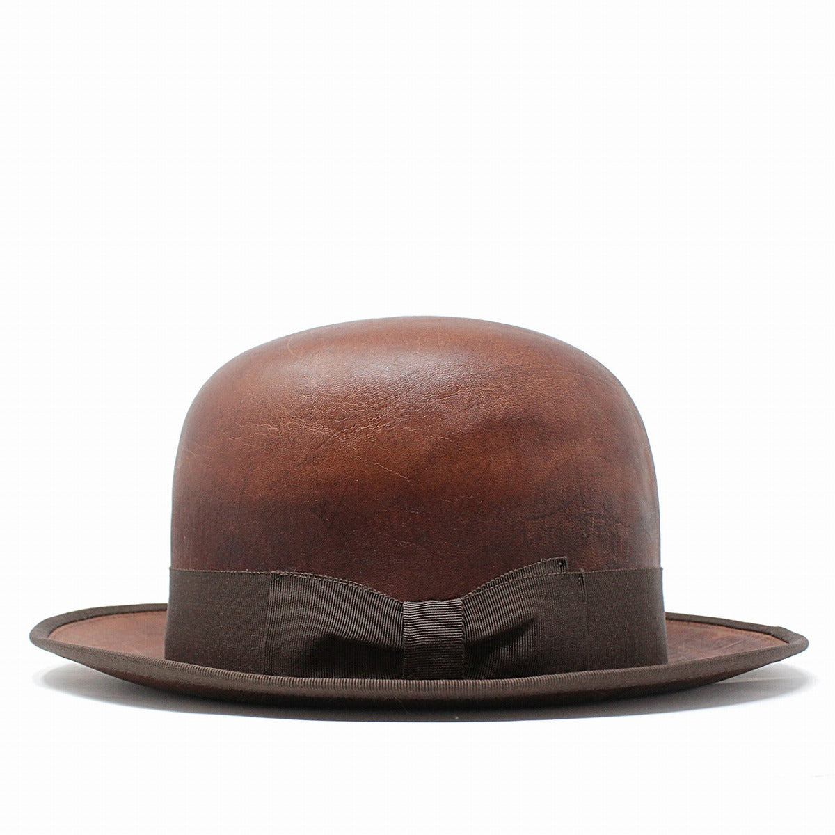 ザ ファクトリー メイド ボーラーハット ブラウン | THE FACTORY MADE LEATHER DERBY