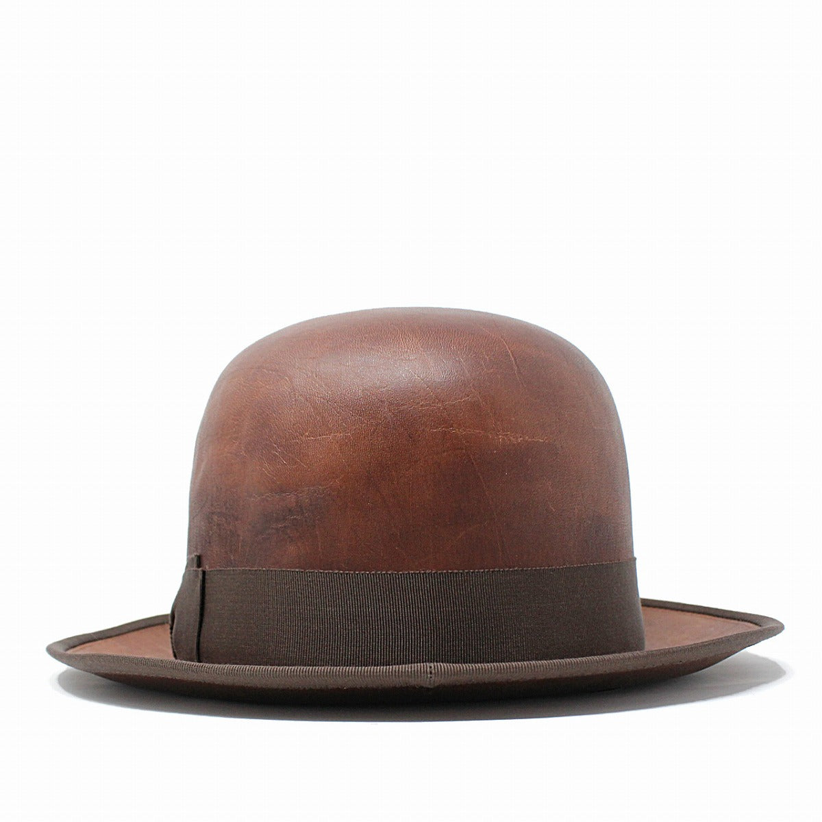 ザ ファクトリー メイド ボーラーハット ブラウン | THE FACTORY MADE LEATHER DERBY