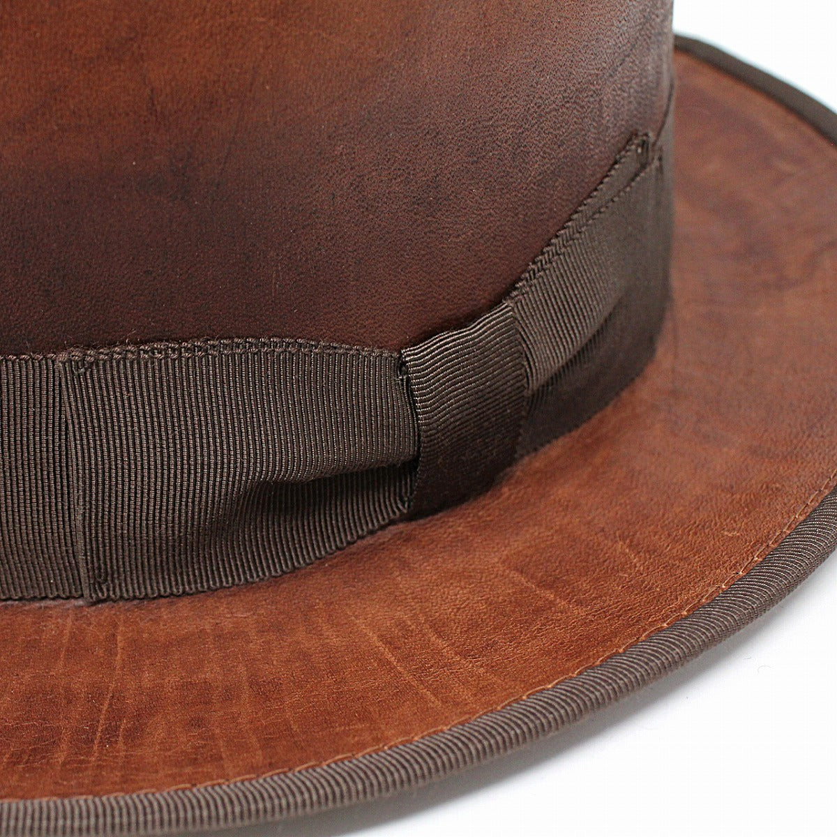 ザ ファクトリー メイド ボーラーハット ブラウン | THE FACTORY MADE LEATHER DERBY