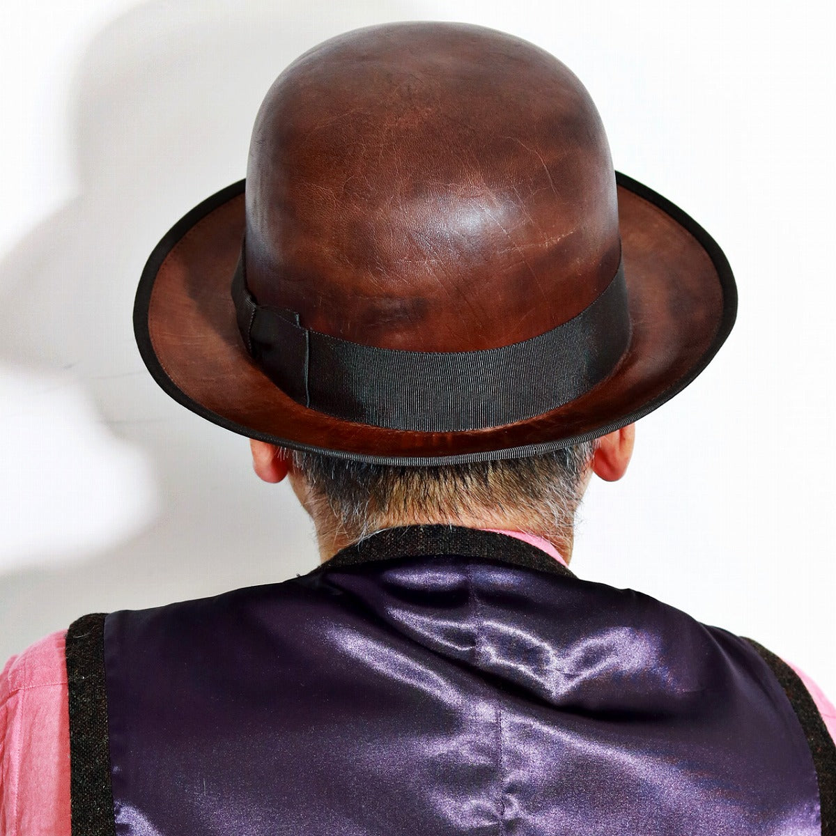 ザ ファクトリー メイド ボーラーハット ブラウン | THE FACTORY MADE LEATHER DERBY