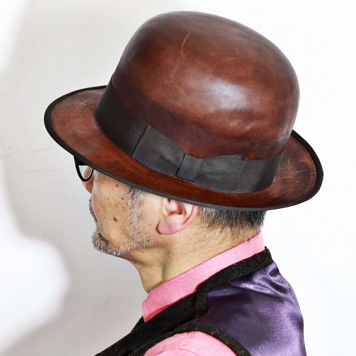 ザ ファクトリー メイド ボーラーハット ブラウン | THE FACTORY MADE LEATHER DERBY