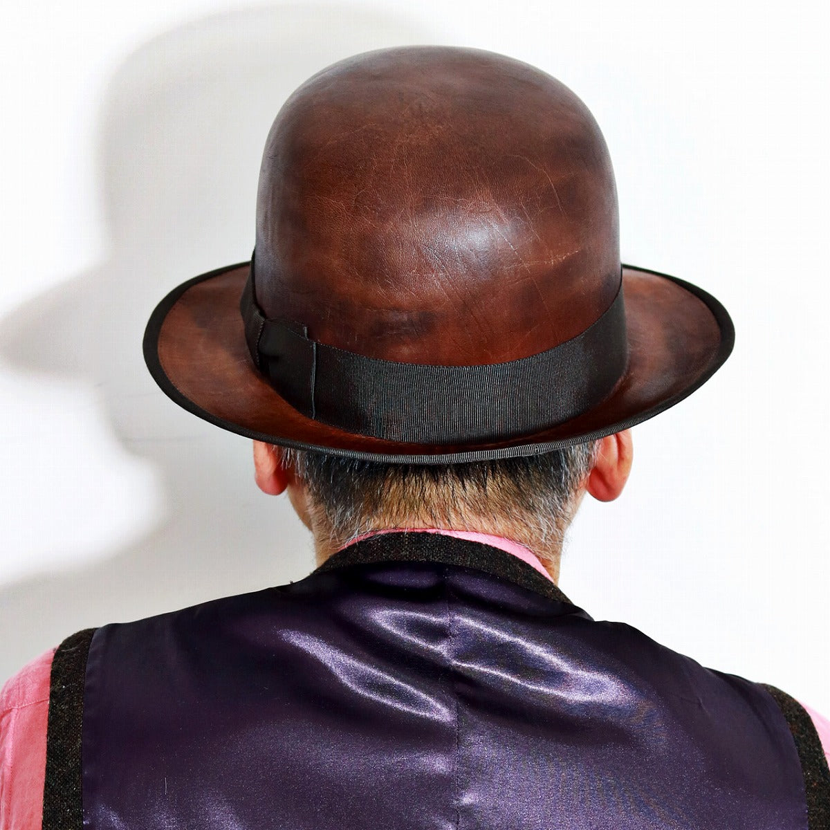 ザ ファクトリー メイド ボーラーハット ブラウン | THE FACTORY MADE LEATHER DERBY