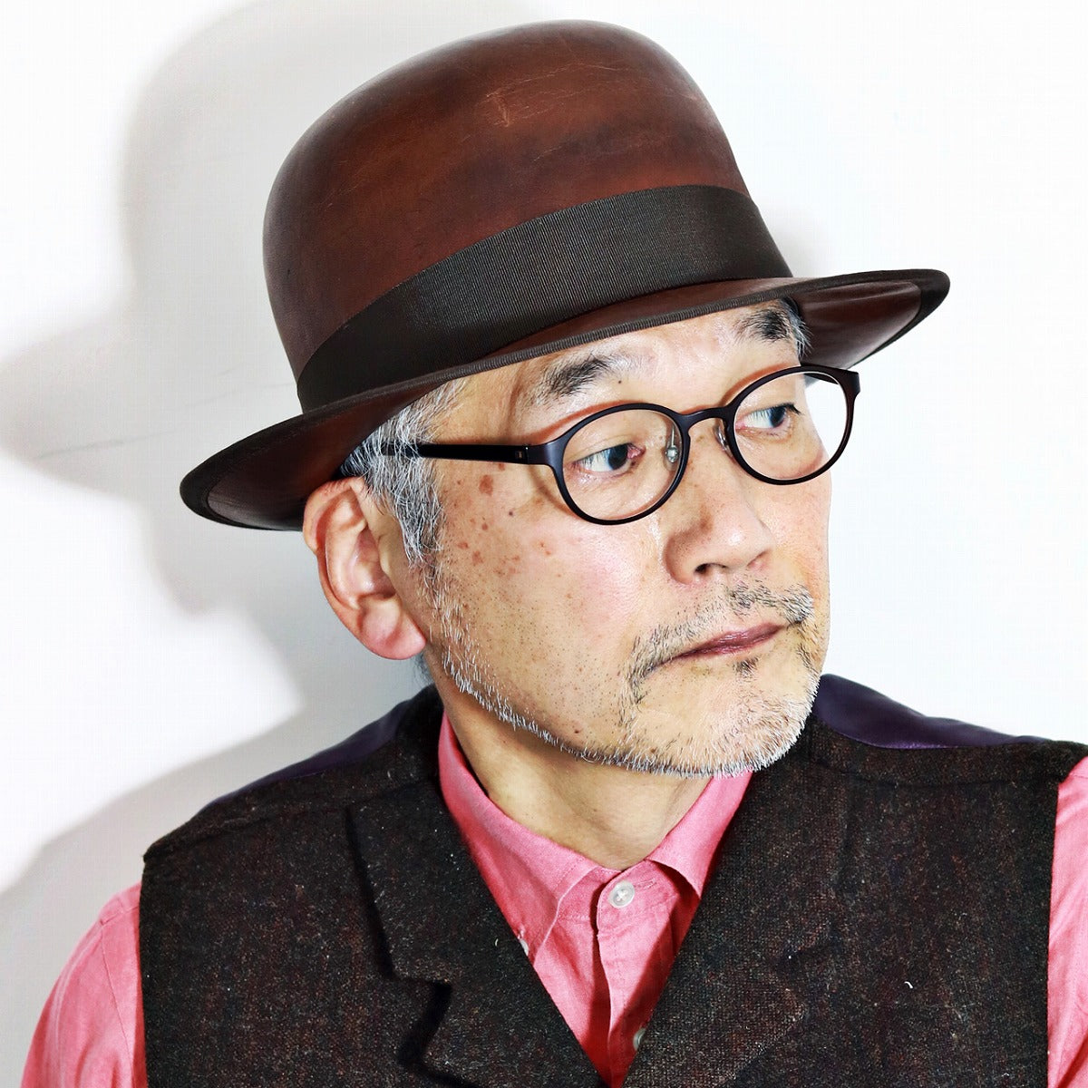 ザ ファクトリー メイド ボーラーハット ブラウン | THE FACTORY MADE LEATHER DERBY
