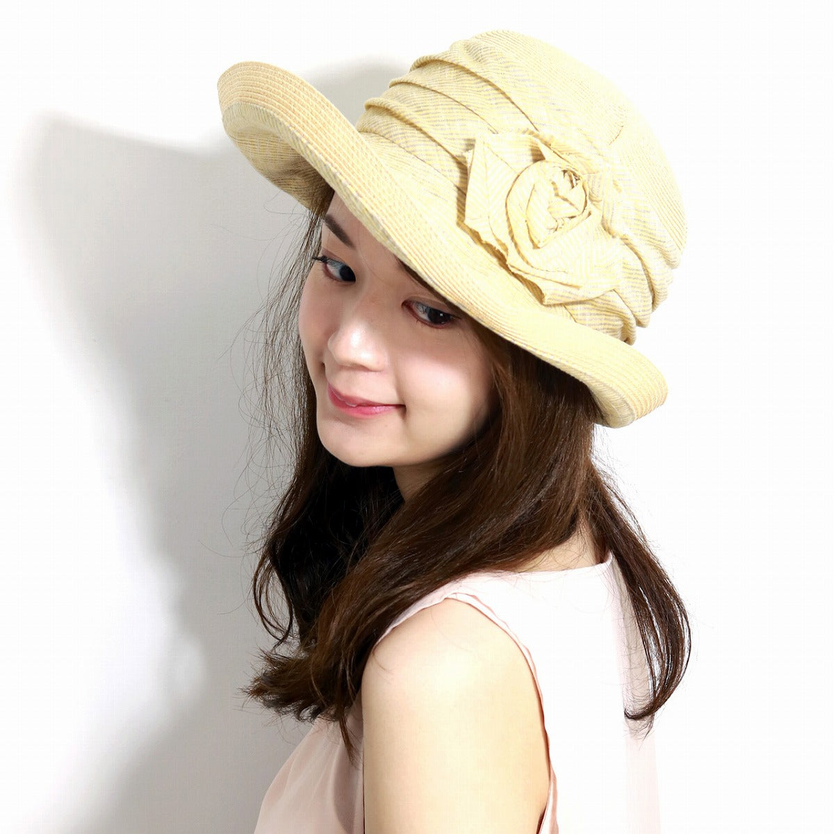 グレヴィ つば広ハット ナチュラル | GREVI Wide Brim Hat