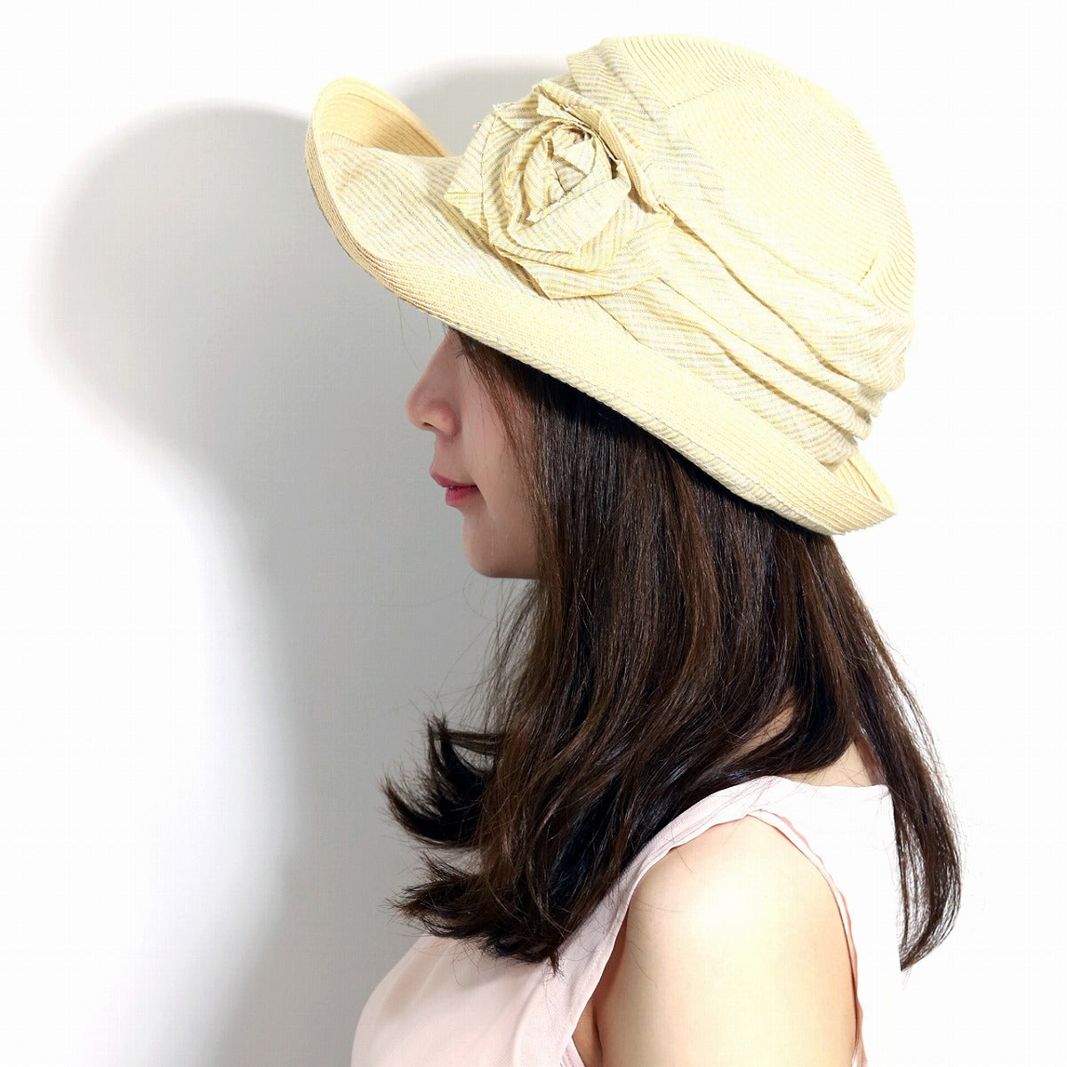 グレヴィ つば広ハット ナチュラル | GREVI Wide Brim Hat