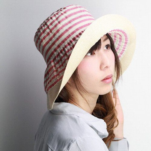 グレヴィ つば広ハット レッド | GREVI Wide Brim Hat