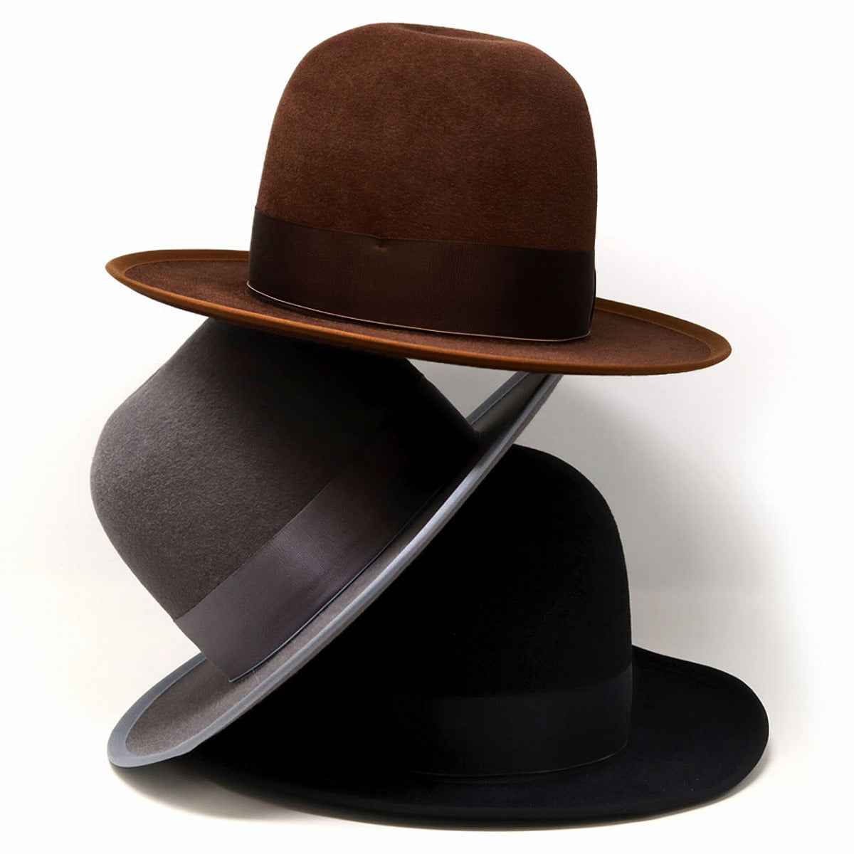 ステットソン フェルトハット ブラック | STETSON CUSTOM V OPENCROWN